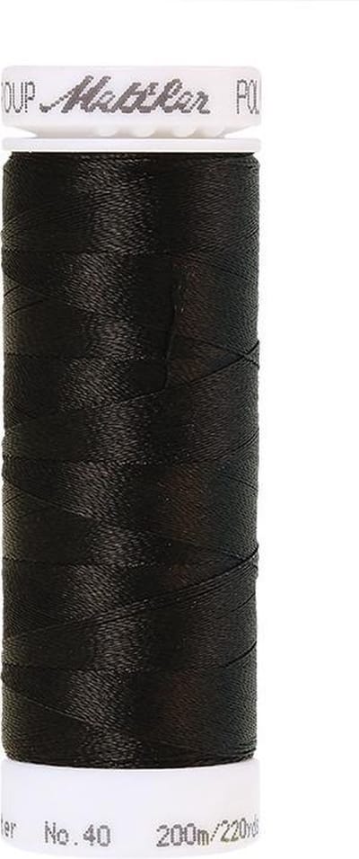 Mettler borduurgaren - Zwart - Nr 20 - Polysheen - 200 meter