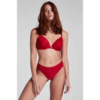 Hunkemöller Dames Lingerie Invisible string Lace Back - Rood - maat XL