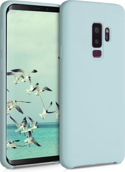 kwmobile telefoonhoesje geschikt voor Samsung Galaxy S9 Plus - Hoesje met siliconen coating - Smartphone case in cool mint
