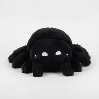 Creasowl® - Kawaii Zwarte Knuffel Spin – Zachte Pluche Spinnetje, Origineel Cadeau voor Kinderen, Halloween & Verjaardag, Schattig Decoratief Speelgoed, Zwarte Knuffelspin, Knuffelbaar Pluche Speelgoed - Knuffeldier - Knuffelvriend - Dierenknuffel