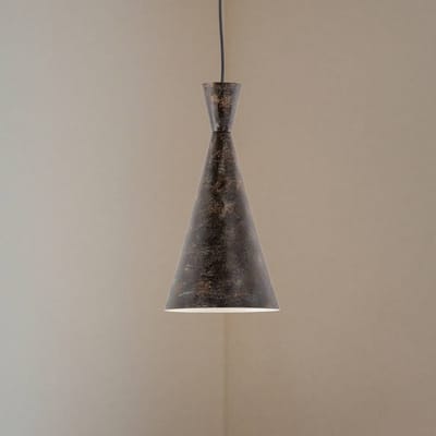 Opviq Hanglamp Tom, zwartbruin, metaal, Ø 19 cm, E27
