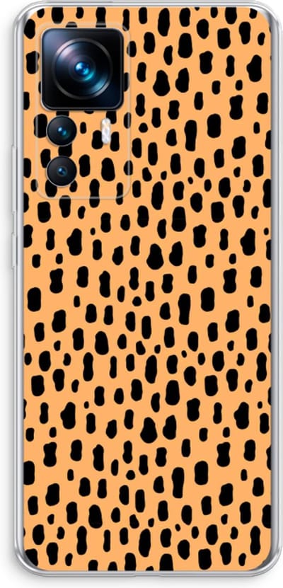 Case Company® - Hoesje geschikt voor Xiaomi 12T Pro hoesje - Panter - Soft Cover Telefoonhoesje - Bescherming aan alle Kanten en Schermrand