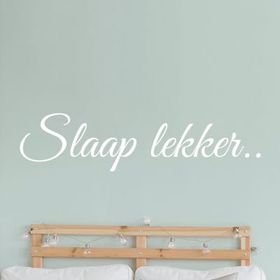 Muursticker slaap lekker, kies eigen kleur & formaat