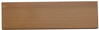 Meubelpoot rechthoek 15 bij 5 cm en hoogte 4,5 cm van massief hout - Set van 4 stuks
