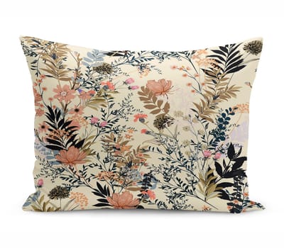 Kussenhoes - Sierkussenhoes - hoes voor sierkussens - FLORA - Velvet 30x50 - Beige Crème - Fluweel