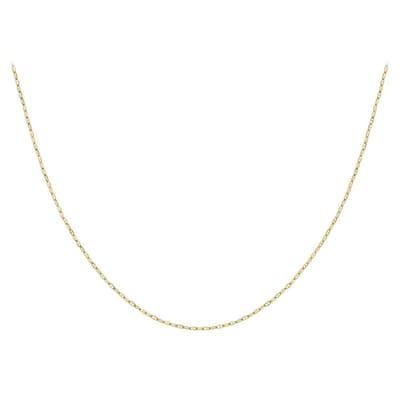 Lucardi Dames Ketting - 9 karaat - Ketting - Cadeau - 51 cm - Geelgoud