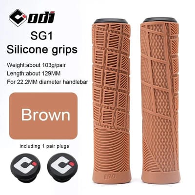 Poignées de Guidon Odi Mtb Silicone Souple Résistantes aux Chocs Poignée de Guidon Résistante à l'Usure Bmx Vélo d'Équilibre Poignée Pièces de Vélo Qualité Professionnelle