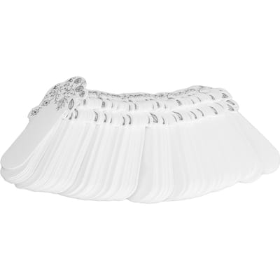 100 pièces Bandes Test Parfum Imprimé Floral Papier Test Huiles Essentielles Blanc pour Test d'Arômes d'Aromathérapie white