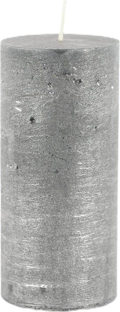 Rasteli Luz Your Senses Stomp Kaars Zwart-Black Silver D 7 cm H 15 cm