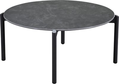 Tucson bijzettafel 87cm rond H38cm antraciet