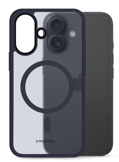 Mobilize Hoesje geschikt voor Apple iPhone 16 MagSafe Telefoonhoesje Hardcase | Mobilize Hybrid Pro Backcover Shockproof | Geschikt voor MagSafe | Geschikt voor Draadloos Opladen met Magnetische Ring | Geschikt voor MagSafe Case - Blauw