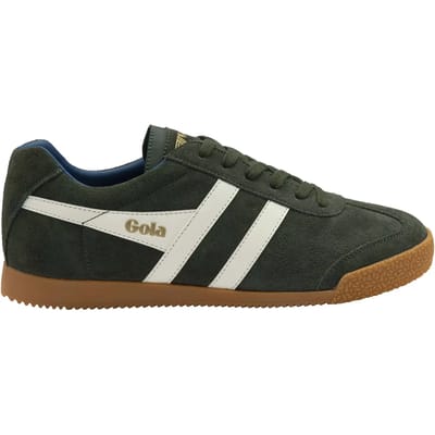 Gola Harrier - Herensneaker - Donker-Khaki-Off-White-Marine-Blauw