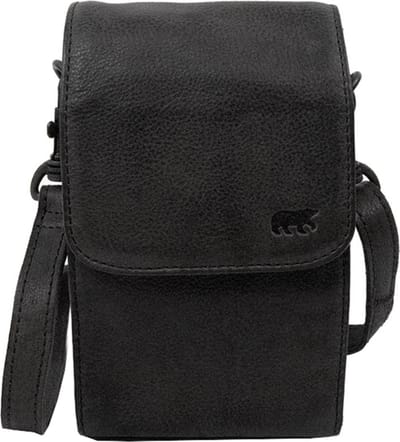 Bear Design Telefoontasje / Crossbodytas Dames - Leer - Robbie - Zwart