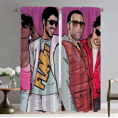 Shades Gta Vice City Elegante Kamergordijnen voor Camera Raamgordijn Tule voor Slaapkamer Huis Interieur Gordijnen 2 Stuks Scheidingswand W50xH70cmx2pcs-CL black