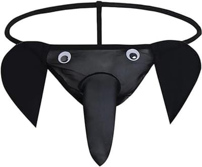 Go Go Gadget - String met Slurf - Olifant - Zwart - One size - 1 stuk