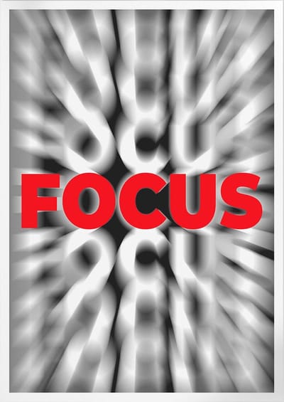 Focus (Motivatie & Inspiratie) | Poster | A3: 30 x 40 cm