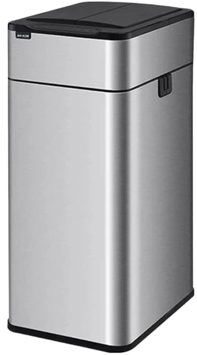 Prullenbak RVS - Afvalbak Sensor - Hygiënisch Werken - Automatische Deksel - 30L Capaciteit - Zilverkleurig