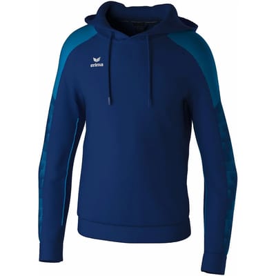 Erima Evo Star Sweatshirt Met Capuchon Kinderen - Marine / Mykonos | Maat: 116