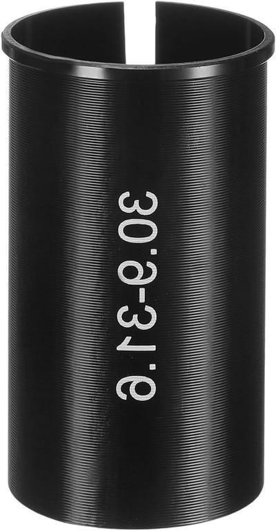 Zadelpen Verloopbus - Adapter Fiets - Fietsonderdeel Monteren - Aluminiumlegering - 309 mm tot 316 mm - Zwart