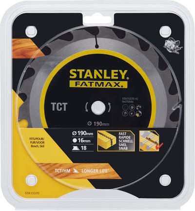 Stanley Cirkelzaagblad Hout Fatmax Hi-tech - 190mm - 18t - Hardmetaal