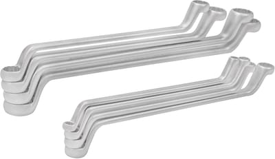 Dubbele ringsleutelset - Dubbele sleutels - Vastzetten moeren - 8-delig set - 1/4-1.1/4 AF - Mat verchroomd