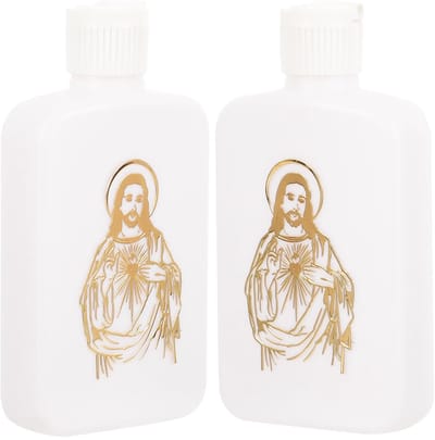 IMstore - Heilig Water Fles - Heilig Water Bottles - Veilig en Herbruikbaar - 100 ml - Geschikt voor Doop en Feesten - Set van 2