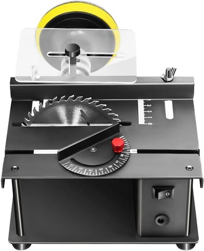 Elektrische Tafelzaag - Multifunctioneel Gereedschap - Zagen en Schuren - 7 Versnellingen - 19 cm Lengte - Zwart