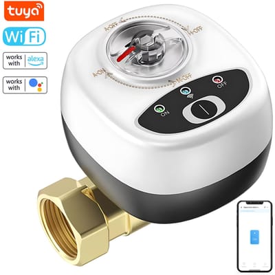Vanne à boisseau sphérique intelligente à interrupteur automatique WiFi EWeLink IP65 Indice d'étanchéité sans fil DN15