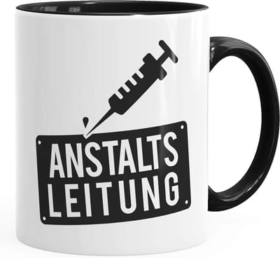 Koffiemok spreuk - Kantoormok humor - Kantoor koffie - Vaatwasmachinebestendig - 325 ml inhoud - Zwart