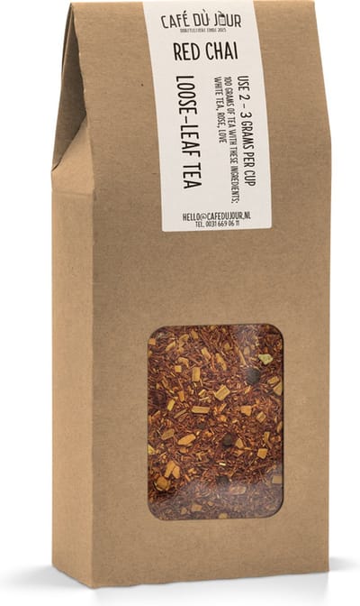 Red Chai - Rooibos thee 100 gram - Café du Jour losse thee