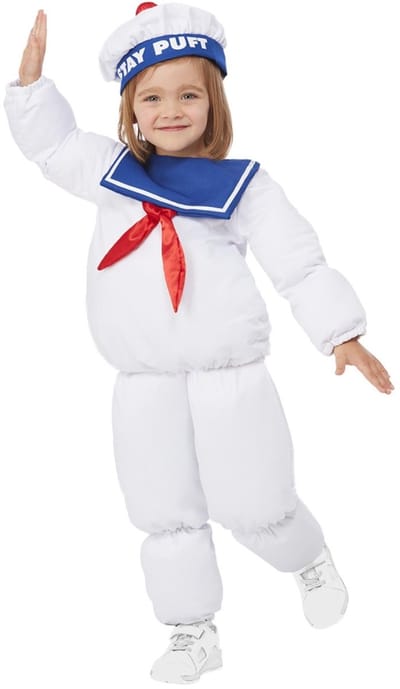 Smiffys - Ghostbusters Stay Puft Kinder Kostuum - Kids tm 2 jaar - Wit