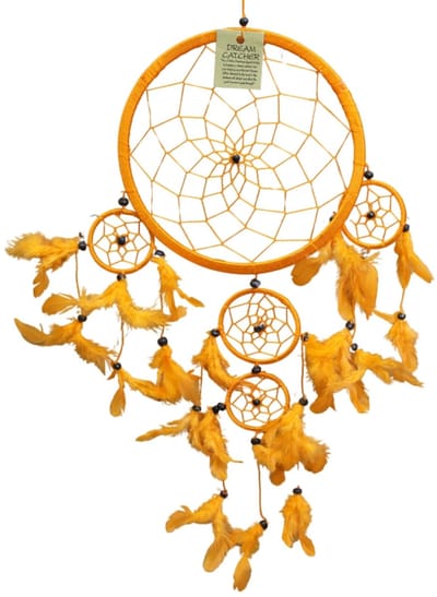 dromenvanger 22cm Oranje - alleen veren