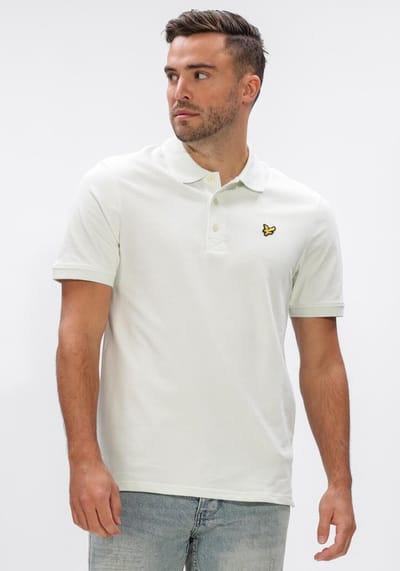 Lyle & Scott Plain Polo Shirt Polo's & T-shirts Heren - Polo shirt - Lichtblauw - Maat S