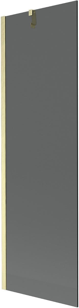 Mexen Next badwand scherm 1-vleugelig 60 x 150 , grafiet, goud geborsteld - 895-060-000-00-40-55