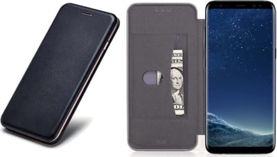 Hoesje geschikt voor Samsung Galaxy S8 Plus - Book Case Slim Wallet Zwart