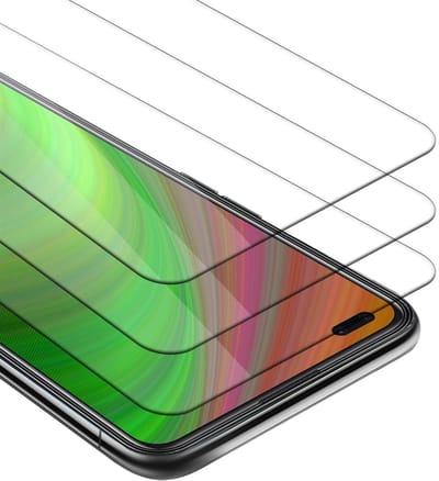 Cadorabo 3x Screenprotector geschikt voor Oppo Reno4 - Beschermende Pantser Film in KRISTALHELDER - Getemperd (Tempered) Display beschermend glas in 9H hardheid met 3D Touch