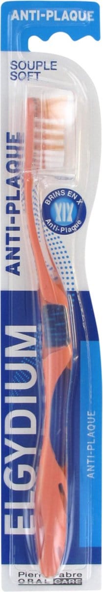Elgydium Anti-Plaque Zachte Tandenborstel (Kleur : Oranje)
