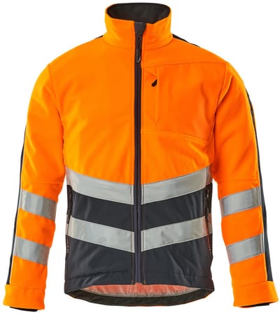 Mascot Safe Supreme Fleece jas 15503-259 - hi-vis oranje/donkermarine - 3XL