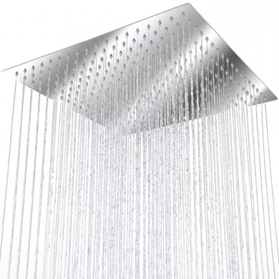 tectake® Hoofddouche - Regendouche van Gepolijst Roestvrij Staal - Diverse Modellen - (Vierkant | 30 x 30 cm | Nr. 401600)