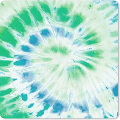 Muismat 20x20 cm - Mousepad Zomer - Tie dye - Groen - Muismatten