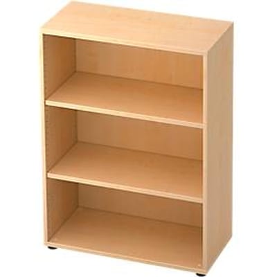 TOPAS LINE boekenkast, 3 OH, spaanplaat, B 800 x D 400 x H 1100 mm, ahorndecor