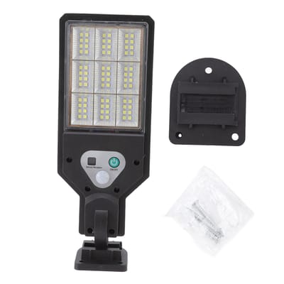 Applique murale solaire étanche IP65 72 LED avec détecteur de mouvement pour porche, jardin, terrasse, clôture, patio