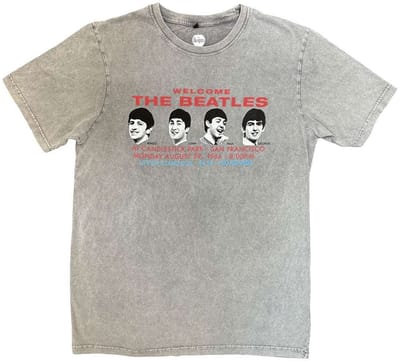 The Beatles - Candlestock Park Heads Heren T-shirt - S - Grijs