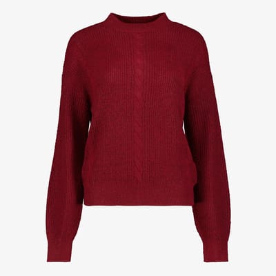 TwoDay dames trui bordeaux rood - Maat XXL