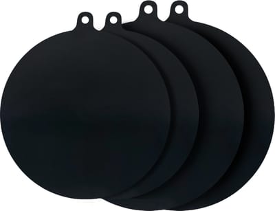 Purepeak Inductie Beschermer Mat Set 4 Stuks - 22 & 24 cm - Pannenbeschermers - Ronde Siliconen Matjes - Induction mate - Onderzetters Pannen - Tussenlegger - Zwart