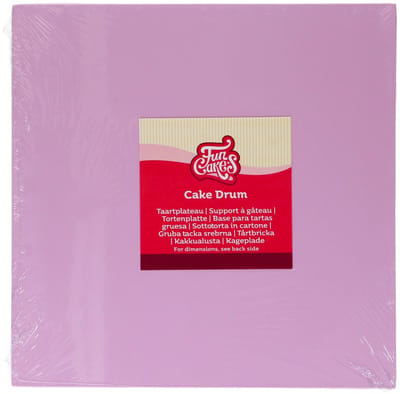 FunCakes Cake Drum Vierkant Pastel Paars 25cm