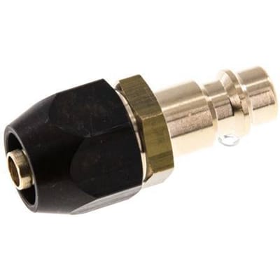 Messing DN 7.2 (Euro) Luchtkoppeling Insteeknippel 6x12 mm Push-On