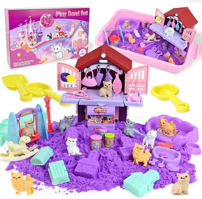 Equivera Kinetisch Zand - Kinetisch Zand voor Binnen - Kinetisch Zand Speelgoed - Cadeau voor Kinderen - Magisch Zand