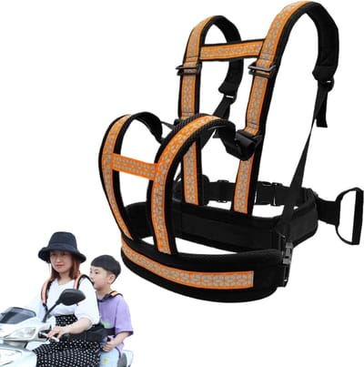 Kinder Veiligheidsgordel - Peuter Reisvest - Veilig Motorrijden - Verstelbaar Ademend - 35 x 30 x 10 cm - Afbeelding Kleur