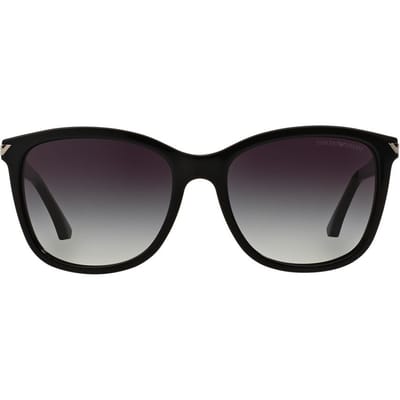 Lunettes de soleil Emporio Armani Logo Lettre Forme Irrégulière Femme Lunettes de soleil Noir EA4060F50178G56 56,Black black